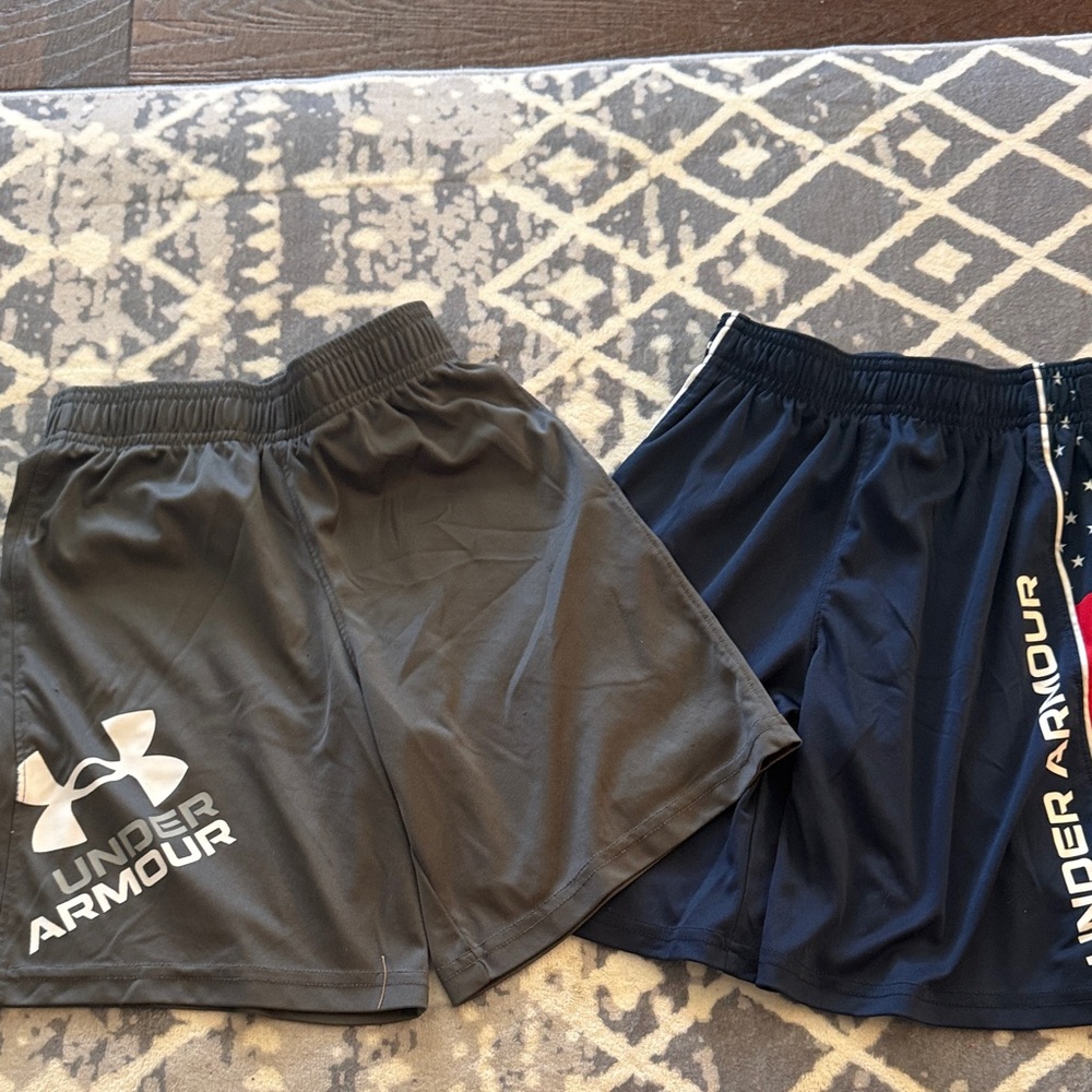 Under Armour Kids' Shorts in Gray and Navy